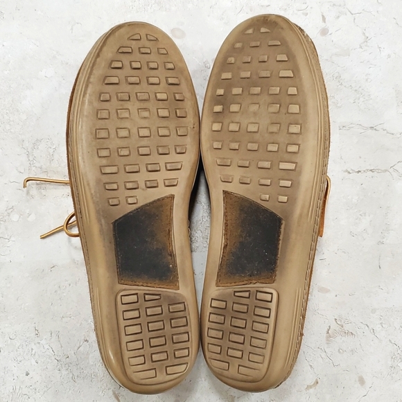 Clarks suede loafers moccasins men\'s size 11 camel brown main image 7